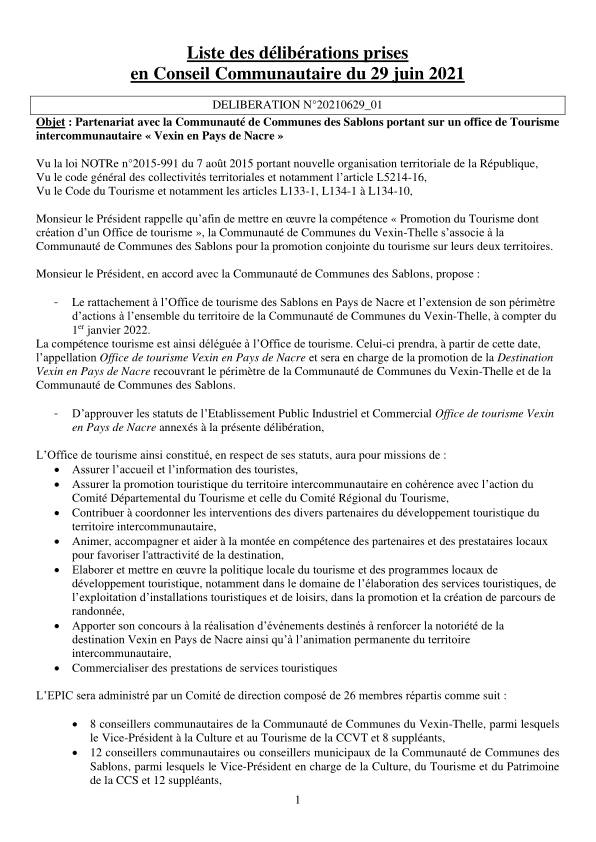 Conseil Communautaire - 26 mars 2015