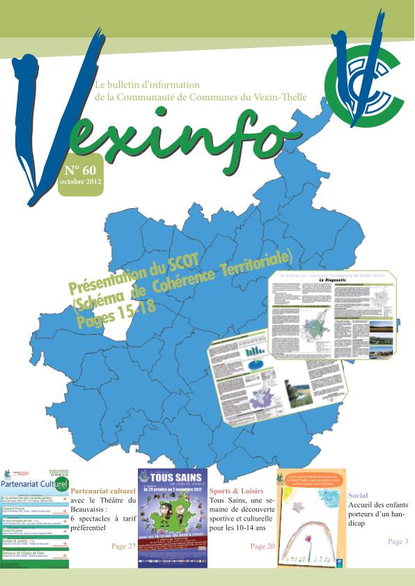 Document PDF contenant le Vexinfo n°60 du mois de octobre 2012