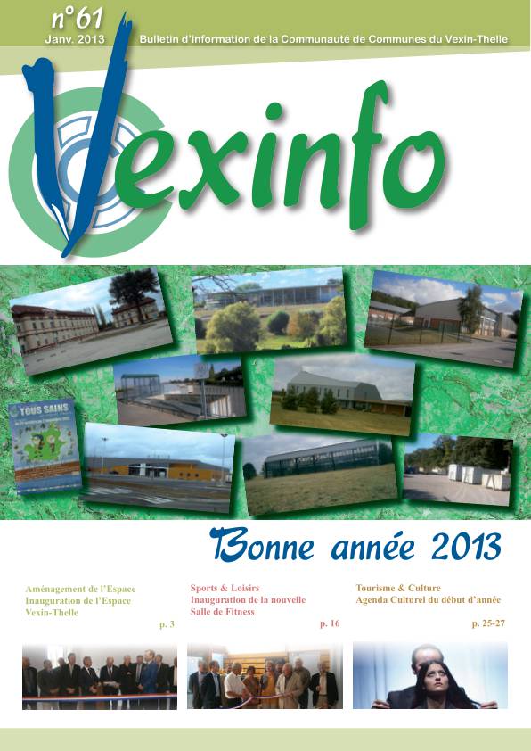 Document PDF contenant le Vexinfo n°61 du mois de janvier 2013