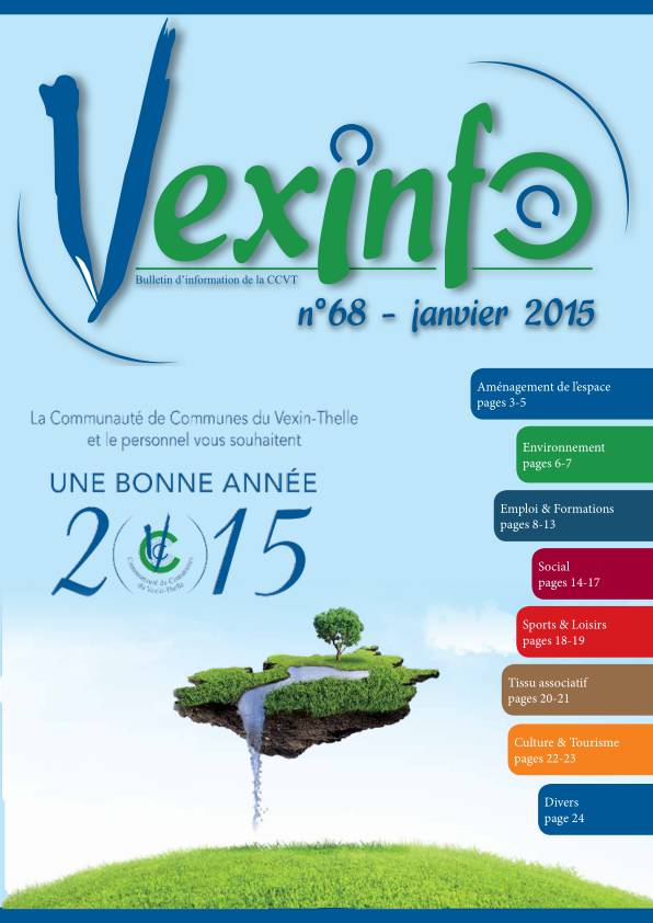Document PDF contenant le Vexinfo n°68 du mois de janvier 2015