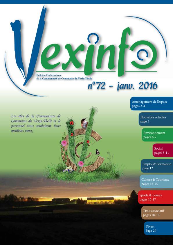 Document PDF contenant le Vexinfo n°72 du mois de janvier 2016