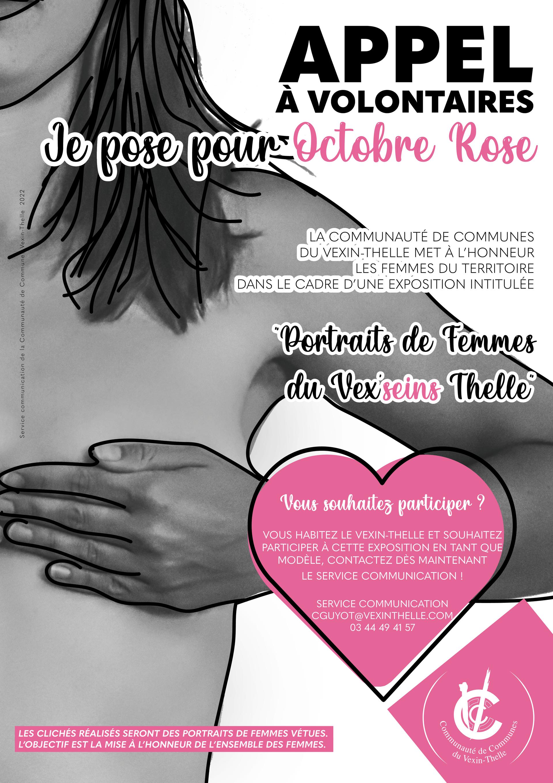Octobre Rose - Appel à volontaires - Charline Guyot Octobre Rose - Appel à volontaires