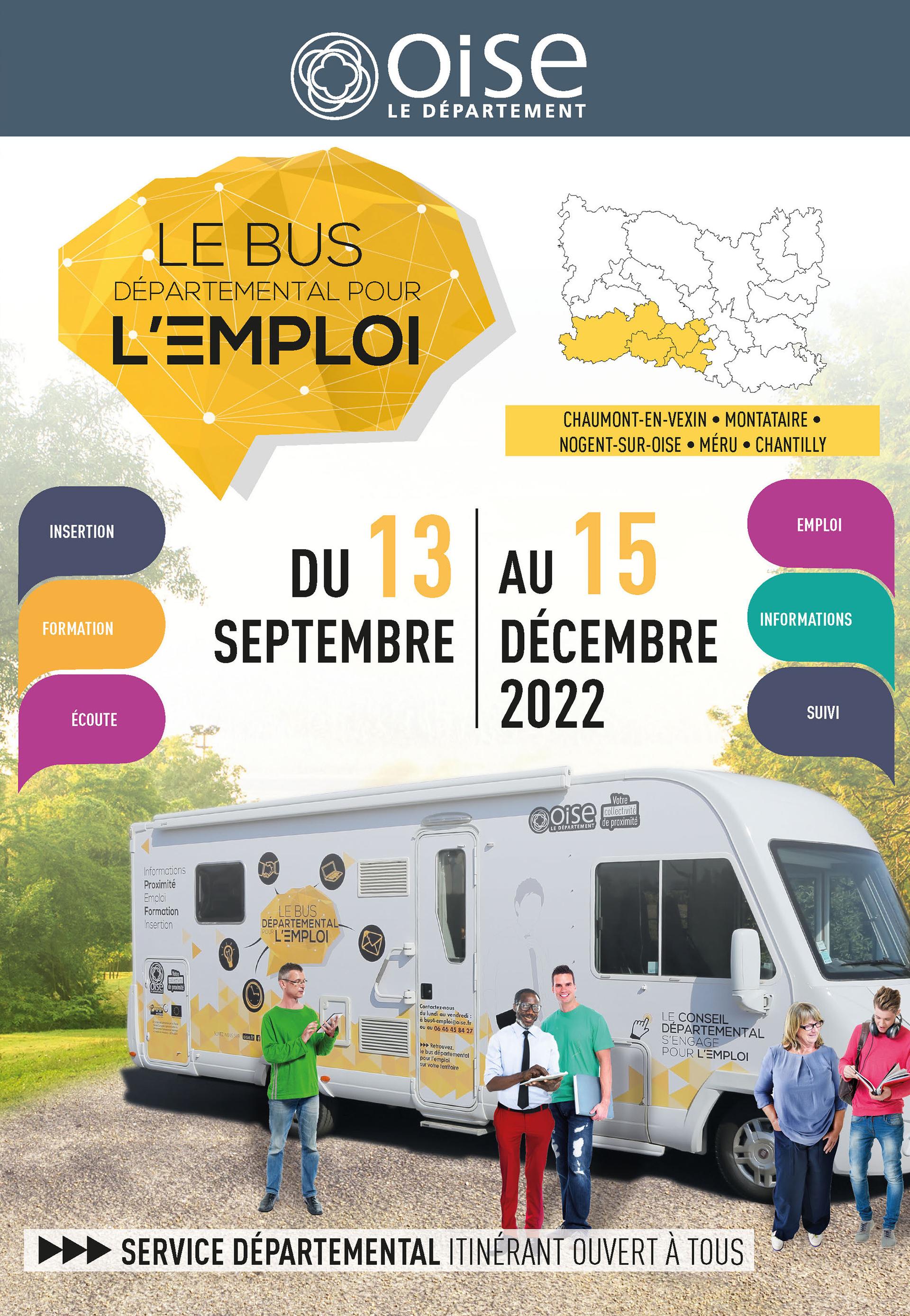 Bus départemental pour l'emploi sept-déc 2022 - Département de l'Oise Bus départemental pour l'emploi sept-déc 2022