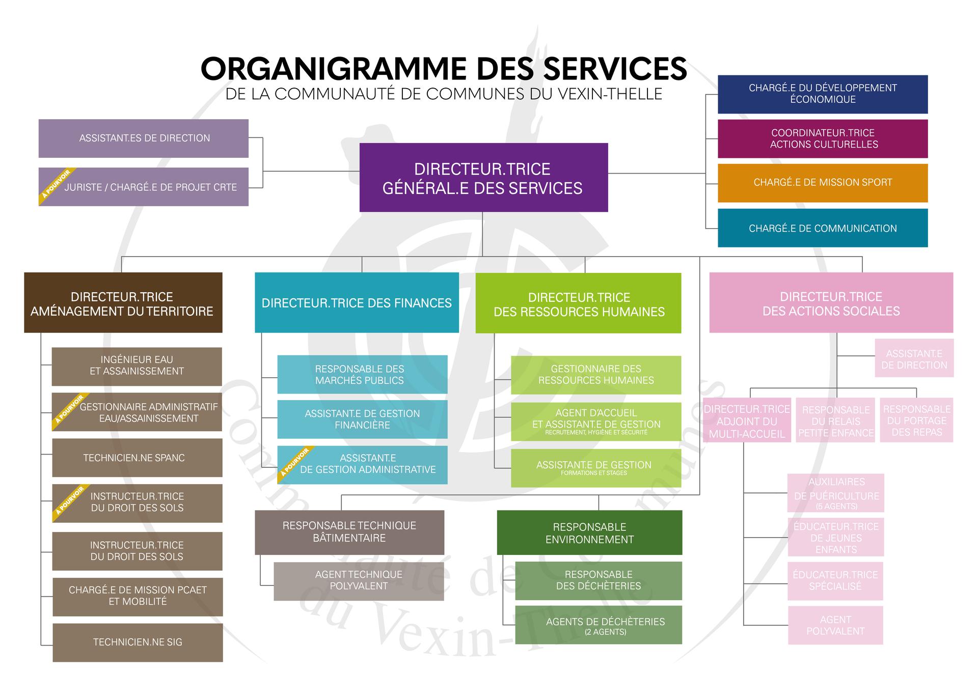 Organigramme des services